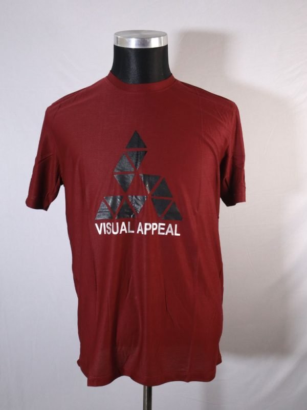 Maroon Visual Appeal Tshirt - Taroka